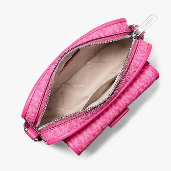 NWT Pink Michael Kors Bradshaw Extra-Small Signature Logo Camera Crossbody Bag - Picture 4 of 4